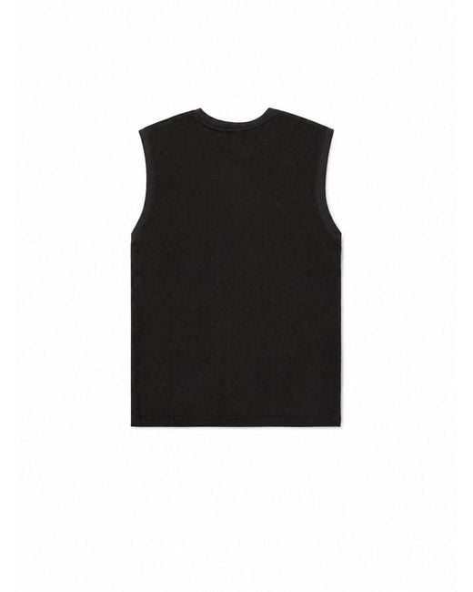 Alpha Industries Black Waffle Small Logo Tank