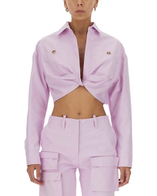 Off-White c/o Virgil Abloh Purple Cotton Jacket