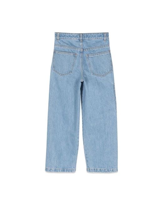 Fendi Blue Wide Pants
