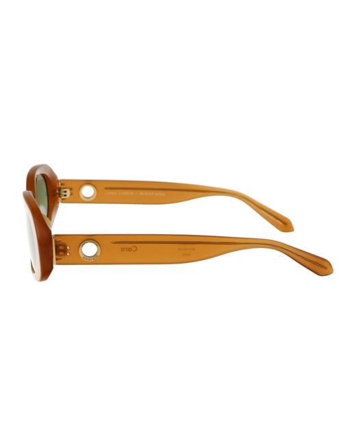 Linda Farrow Yellow Sunglasses