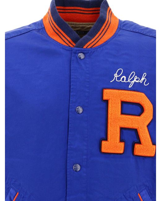Satin Bomber Jacket Polo Ralph Lauren pour homme en coloris Blue