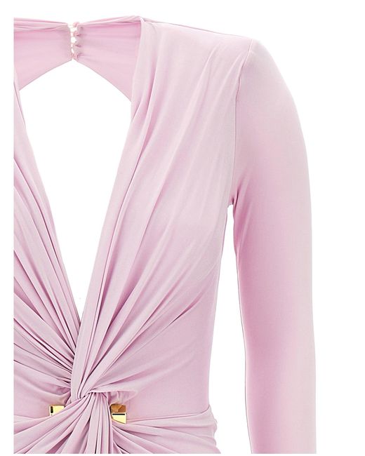 Elisabetta Franchi Pink 'roter Teppich' Kleid