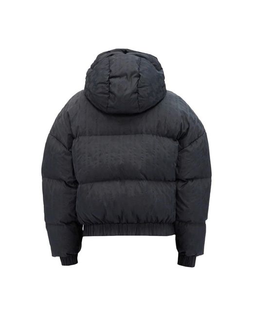 MSGM Blue "Themwave" Padded Down Jacket