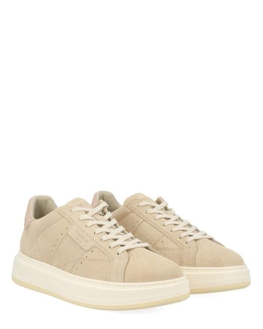 Woolrich Natural Solid Pelle Sneakers