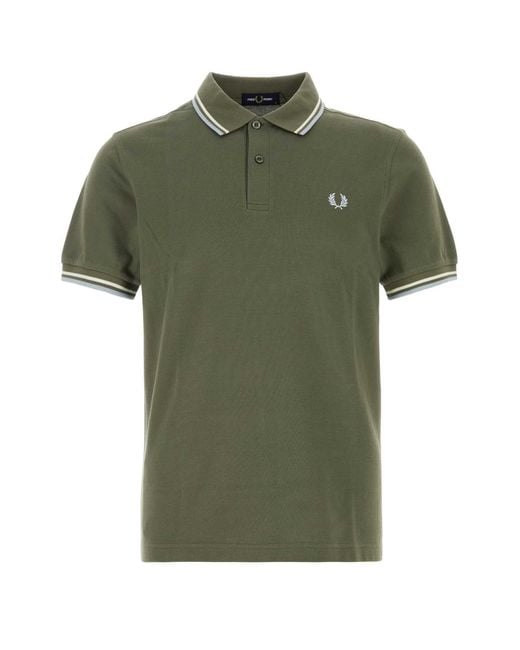 Fred Perry Green Army Piquet Polo Shirt