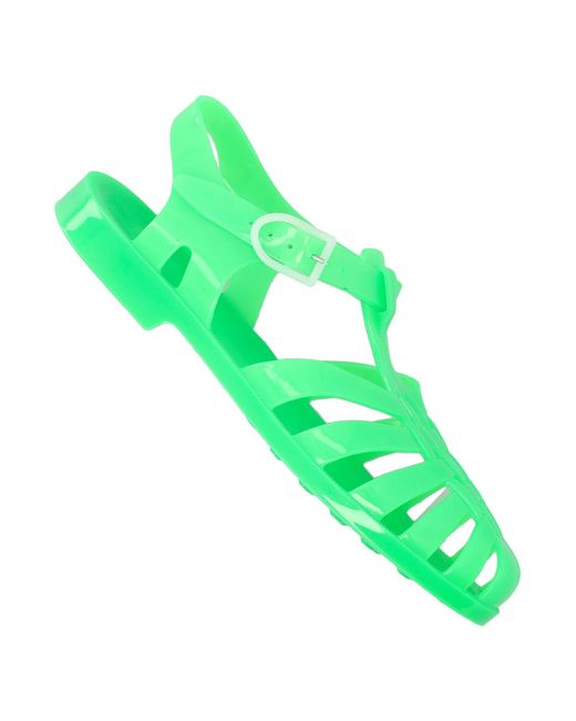 Méduse Green Flat Shoes
