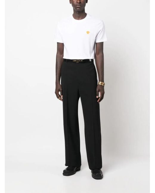 Versace White Medusa Motif T Shirt