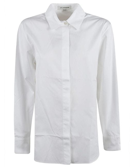 Judy Sanderson White Button Down Cotton Shirt