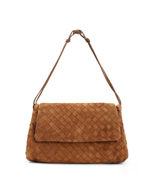 Bottega Veneta Brown Suede Leather Pouch