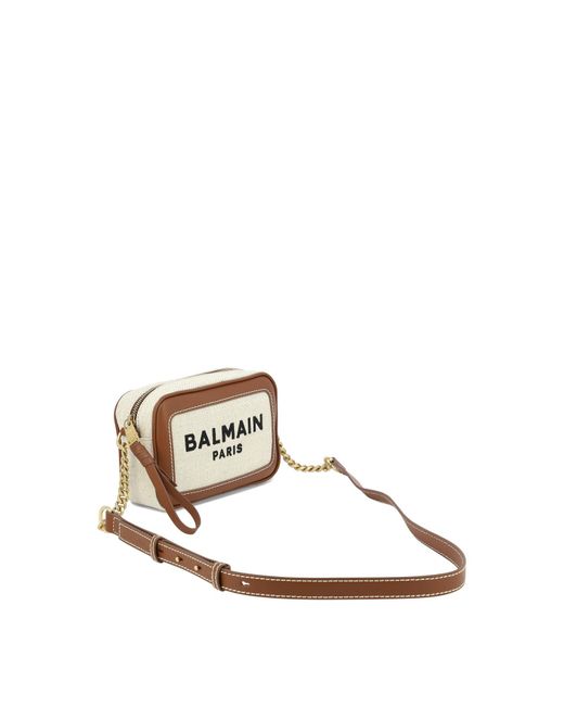 Balmain Metallic Paris Crossbody Bag