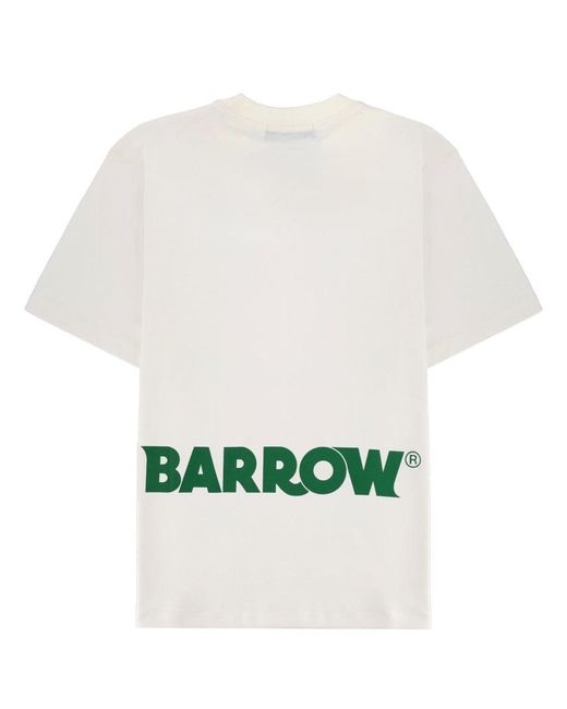 Barrow White T-Shirt Con Logo