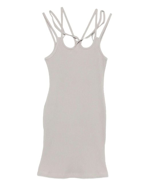 AVAVAV White Multi Strap Dress Honeycomb