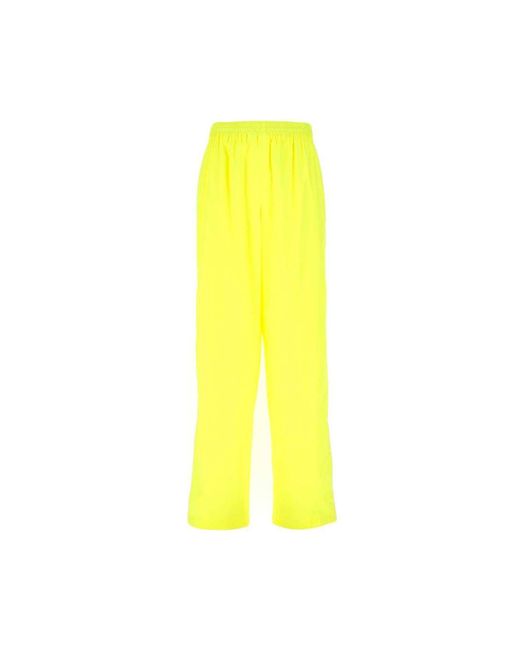 Balenciaga Yellow Neon Track Pants for men