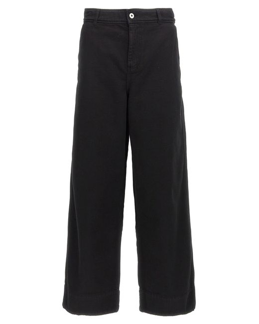 J.W. Anderson 'high Taille Wide Leg' Broek in het Black