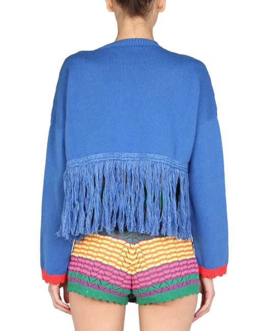 Gallo Blue Logo Embroidery Sweater