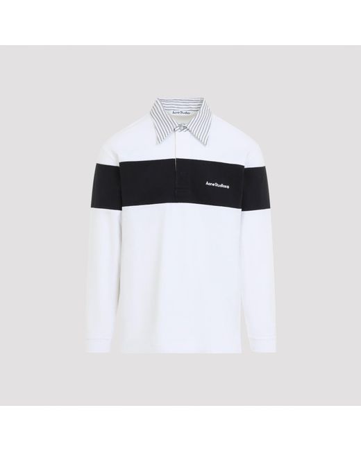 Acne Polosweatshirt in het White voor heren