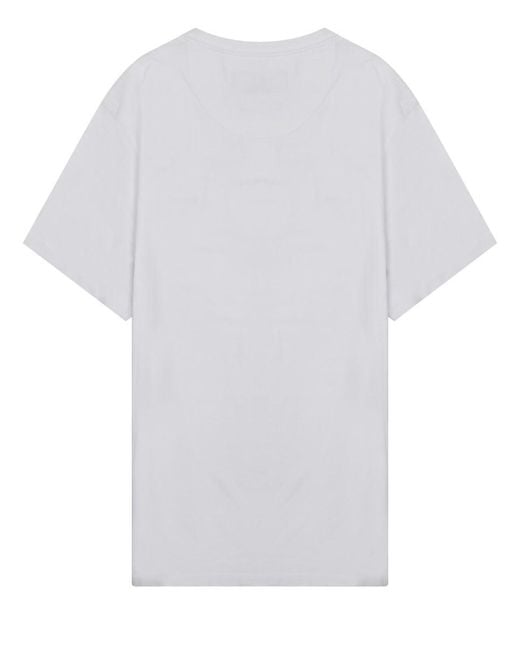 Barbour White T Shirt Con Logo