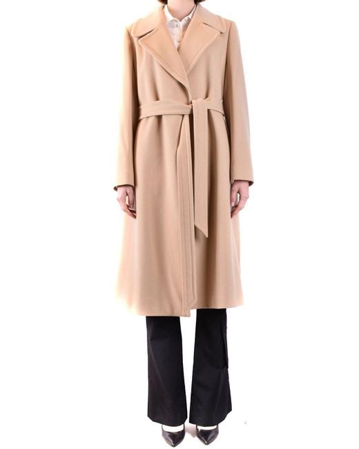 Tagliatore 0205 Natural Molly Wool & Cashmere Robe Coat