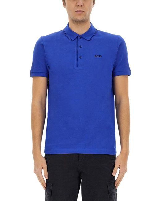 Boss Blue Polo "Paule 4" for men