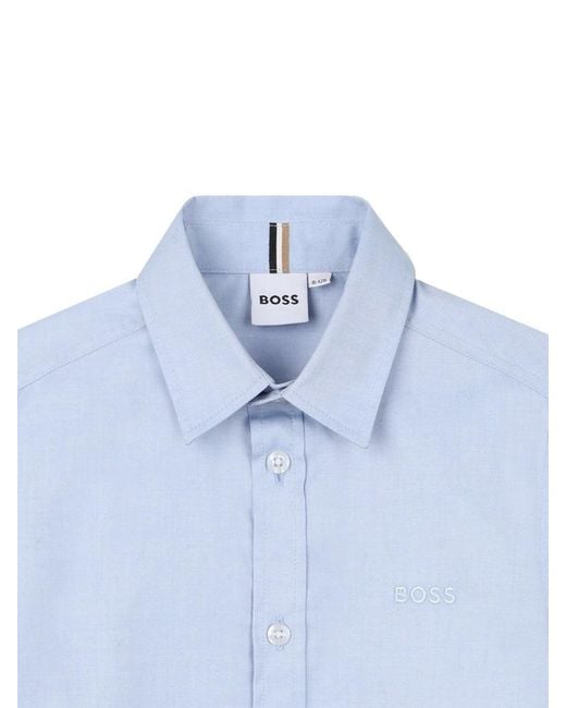 Boss Blue Camicia A Maniche Corte