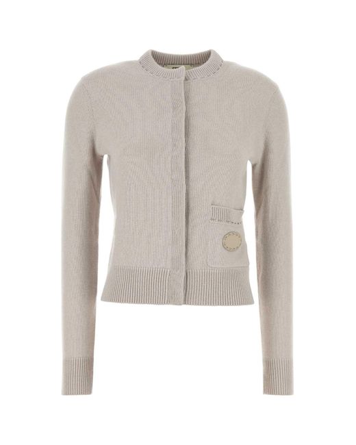 Fendi White Wool Cardigan