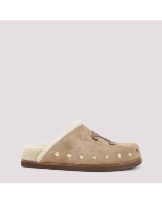 Céline Natural Triomphe Wedge 15Mm Mules