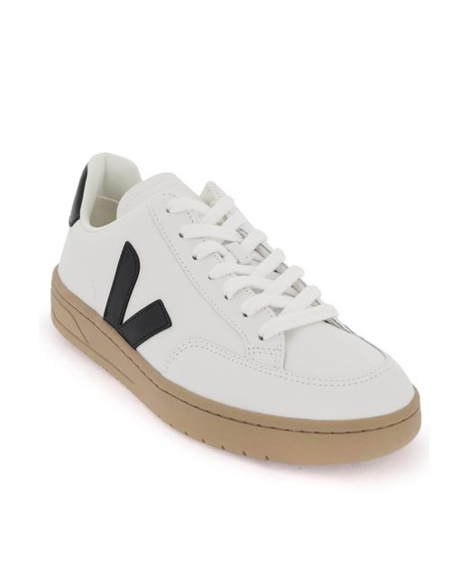 Veja Leather V 12 Sneakers in het White voor heren