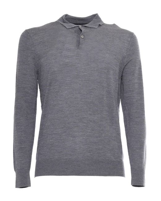 Ballantyne Gray Polo Neck Pullover