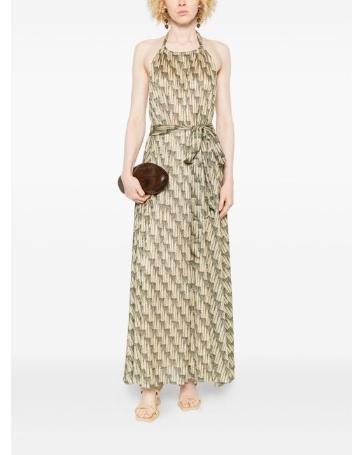 Siyu Metallic Ars Long Dress