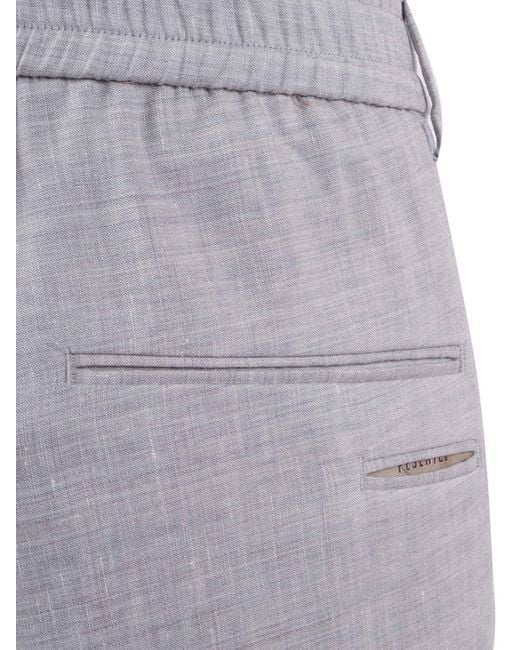 Peserico Gray Trousers
