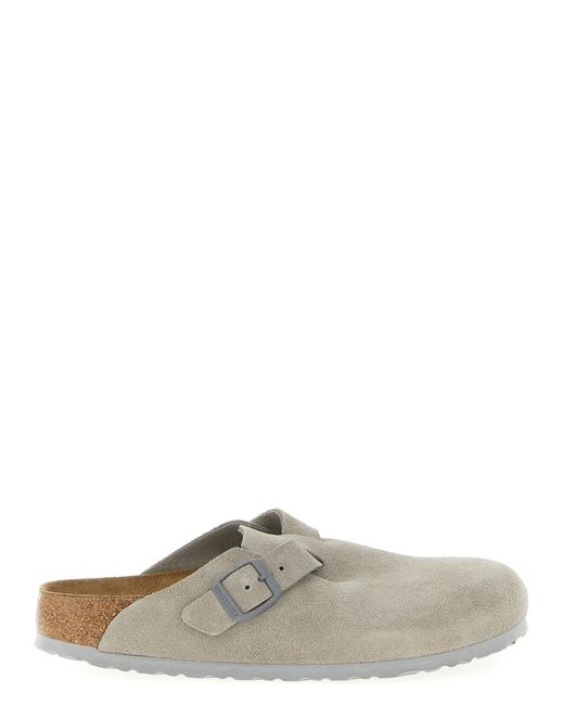 Birkenstock Gray Sabots "Boston"