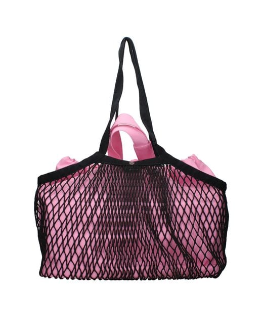 Balenciaga Purple Borse A Spalla Donna Tessuto Rosa/Nero