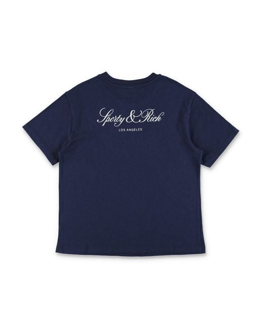 Sporty & Rich Blue T Shirts And Polos