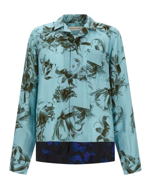 Carlty Camicie-Uomo di Dries Van Noten in Green da Uomo