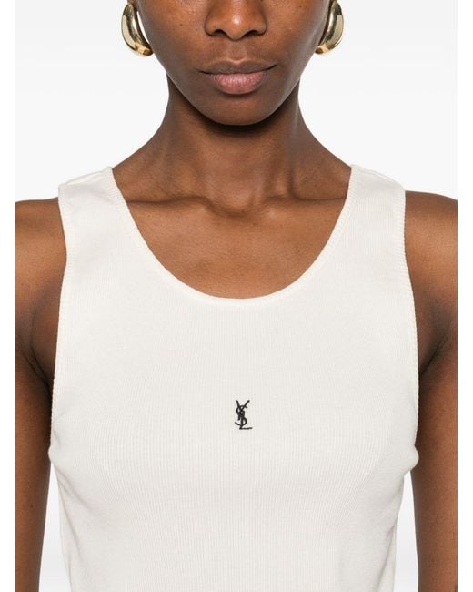 Saint Laurent Natural Tank Top