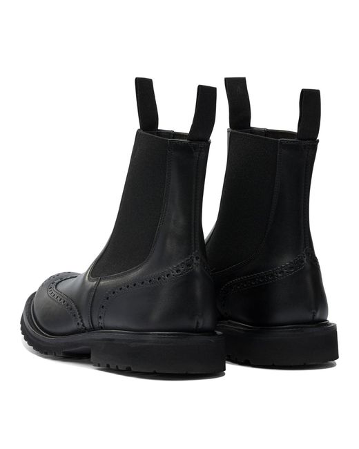 Tricker's Black "Henry" Ankle Boots for men