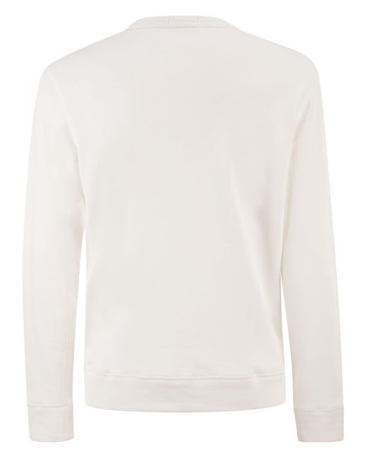 Polo Ralph Lauren White Terry Cloth Sweatshirt