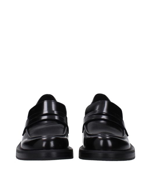 Stuart Weitzman Black Leather Loafer