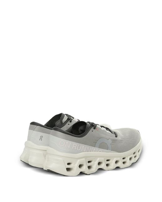 On Shoes Gray Beim Ausführen von Cloudmonster 3