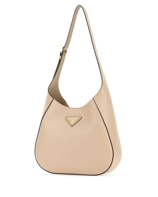 Prada Natural Light Leather Shoulder Bag for men