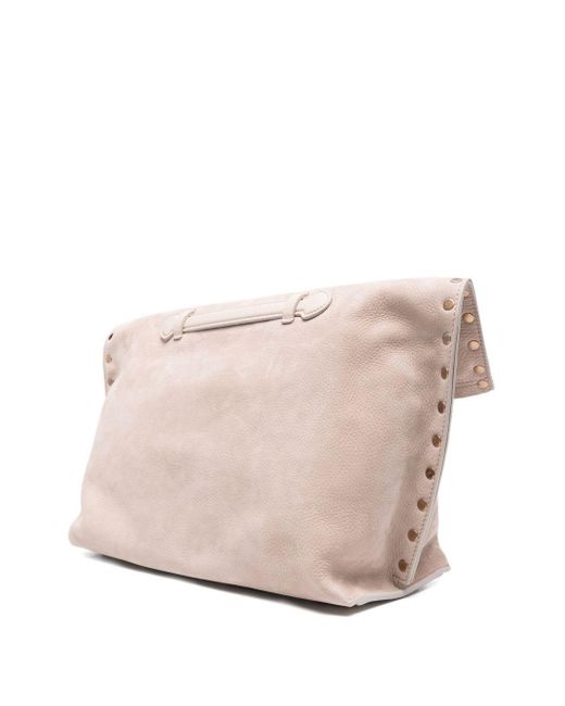 Zanellato Pink A'spasso Jones Wildleder -Lederhandtasche
