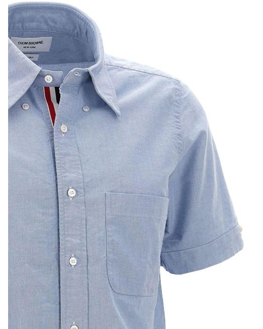 Thom Browne Button Down' Shirt in Blue für Herren