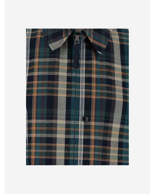 Comme des Garçons Comme Des Garcons Cotton Check Bomber Jacket in het Gray