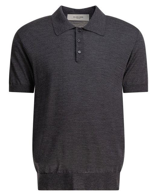 Polo Golden Goose Deluxe Brand pour homme en coloris Black