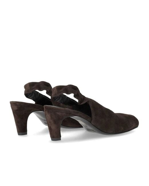 Elena Iachi Brown Dark Heeled Sandal