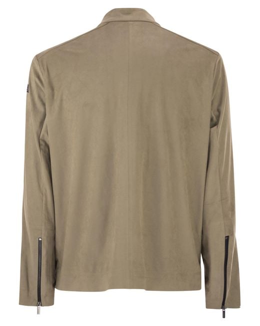 Rrd Natural Suede-Effect Stretch Technical Biker Jacket