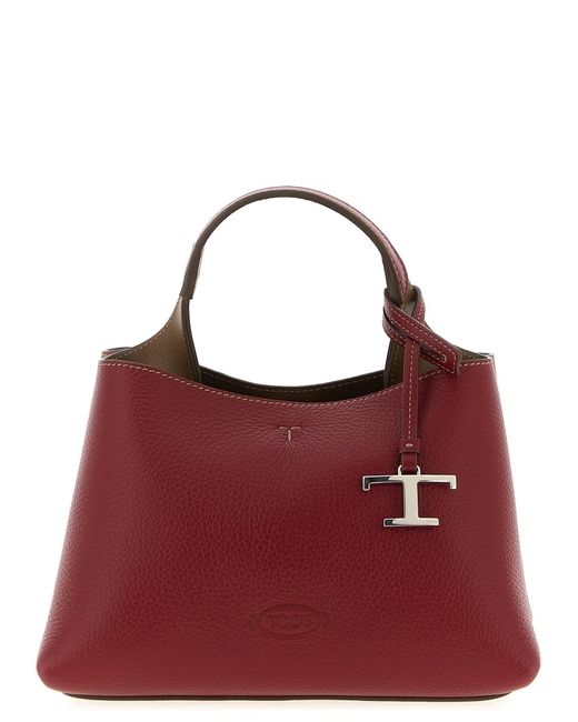 TOD 's Bolso de cuero micro Tod's de color Red