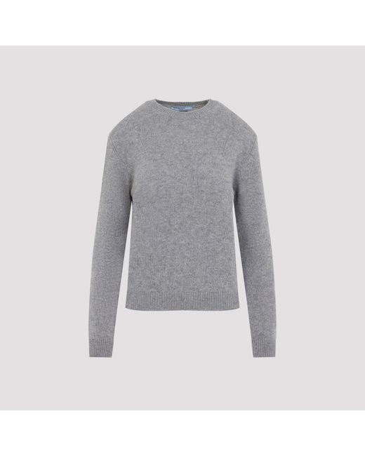 Prada Gray Cashmere Sweater