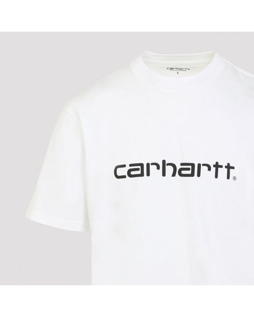 Camiseta Script Carhartt de color White