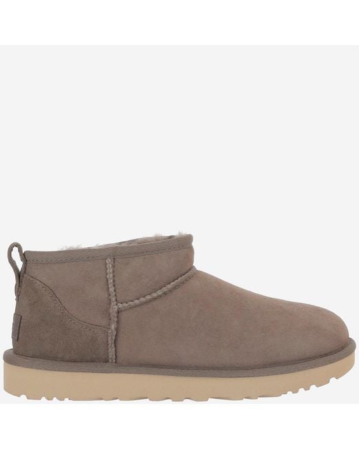 Ugg Brown Ankle Boots Classic Ultra Mini